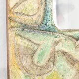 Decorative plaster mirror from the 70s