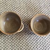 Set of 2 sandstone bowls