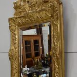 Miroir en bois doré, style régence, fin XlXe