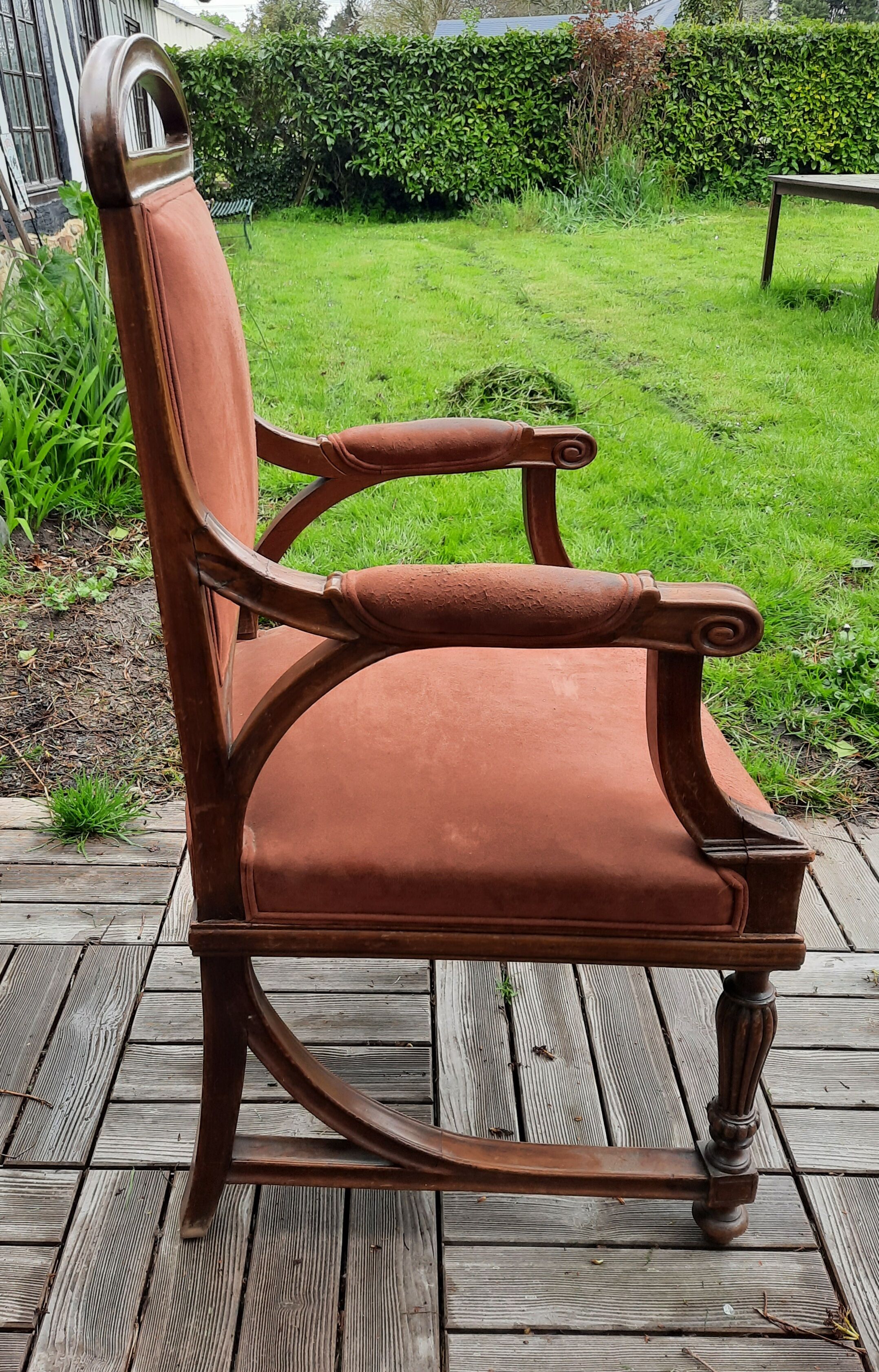 Art Nouveau armchair