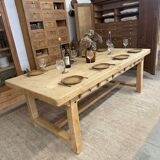 Large farmhouse table with 10 drawers