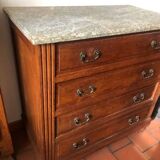 Chest of drawers with marble