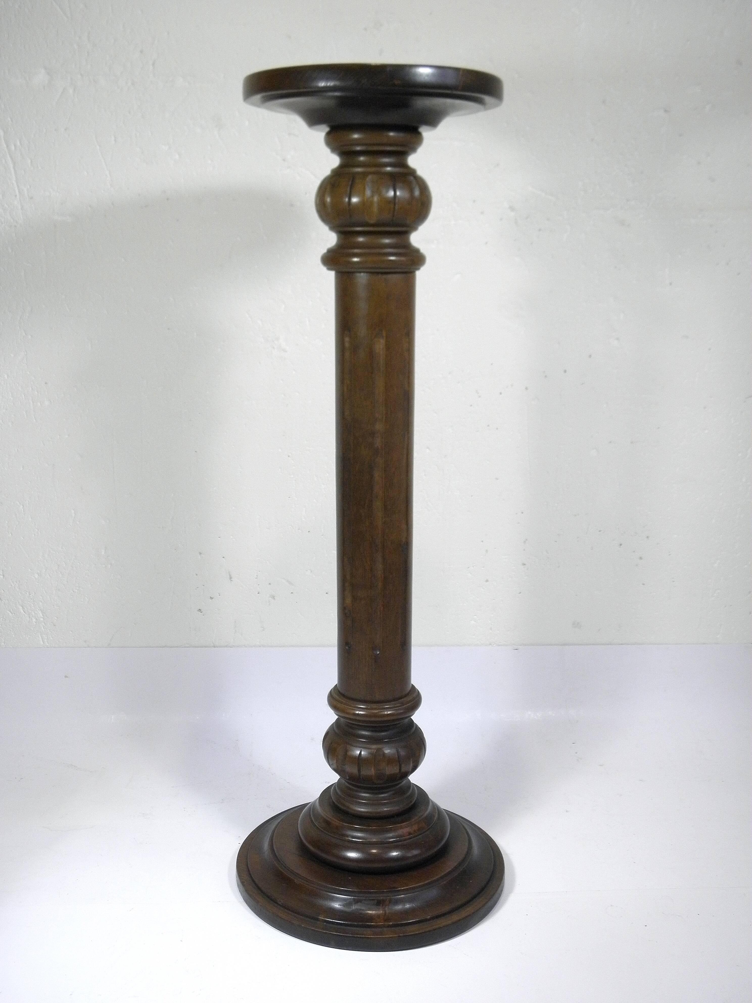 Wooden column pedestal 85 cm