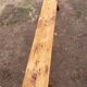 Rustic raw wooden bench