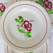 4 assiettes dessert de Digoin Sarreguemines modèle Beaucaire