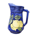 Pitcher blue decoration lemon