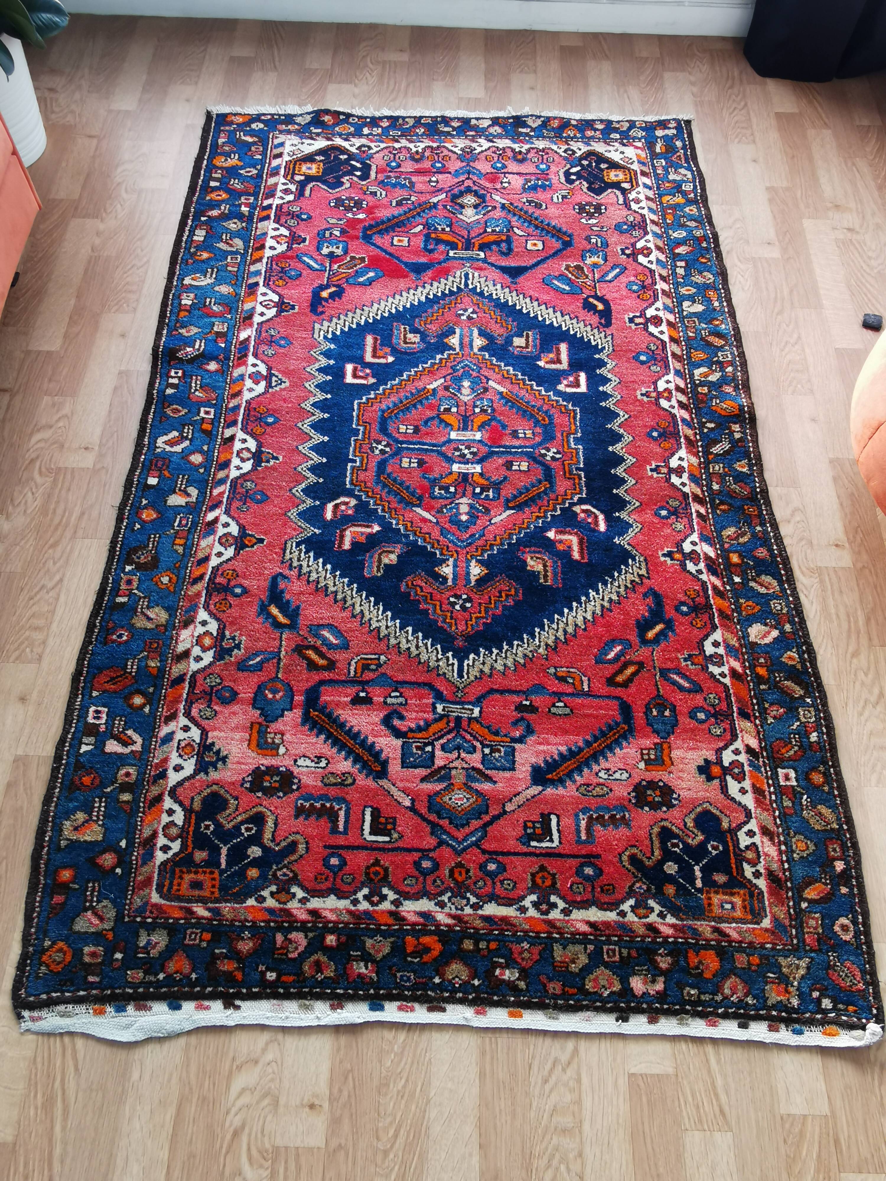 Persian rug 187×115cm handmade iranian rug oriental rug vintage