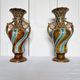 2 Vases from the 1900s-1920s in French Ceramic Onnaing Barbotine Art Nouveau