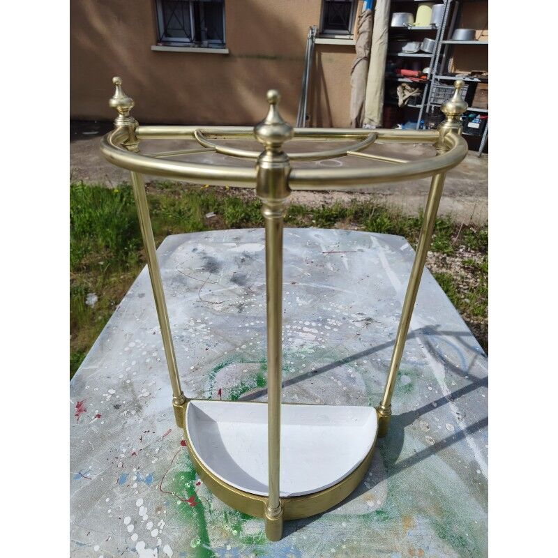 Umbrella stand 1900 brass, cast iron and steel
