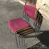 Lot of 8 chairs 80