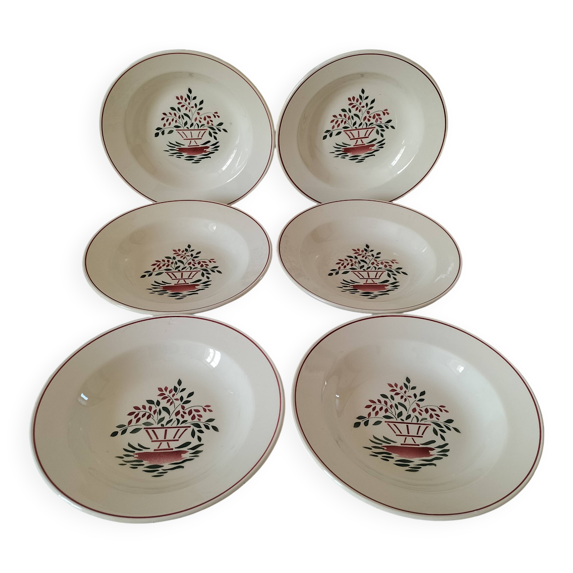 Assiettes HBCM modèle Agnès