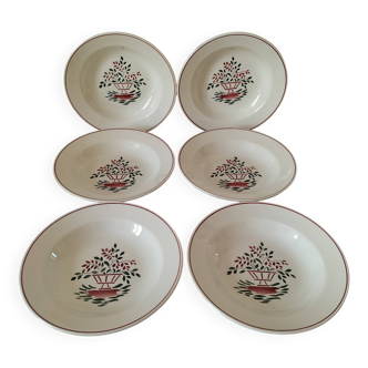 Assiettes HBCM modèle Agnès