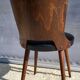 Chaise Dove • Baumann • Simili noir