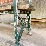 Ancien banc de jardin vintage en fonte