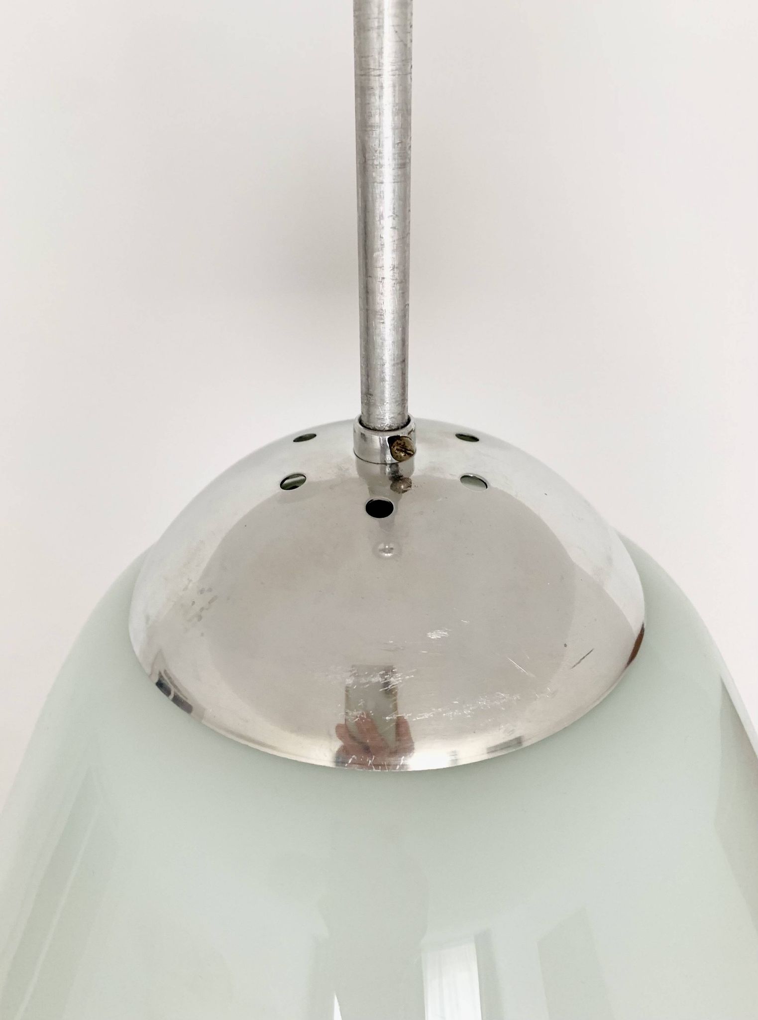 Opaline Glass Pendant Lamp by Wilhelm Wagenfeld for Peill and Putzler