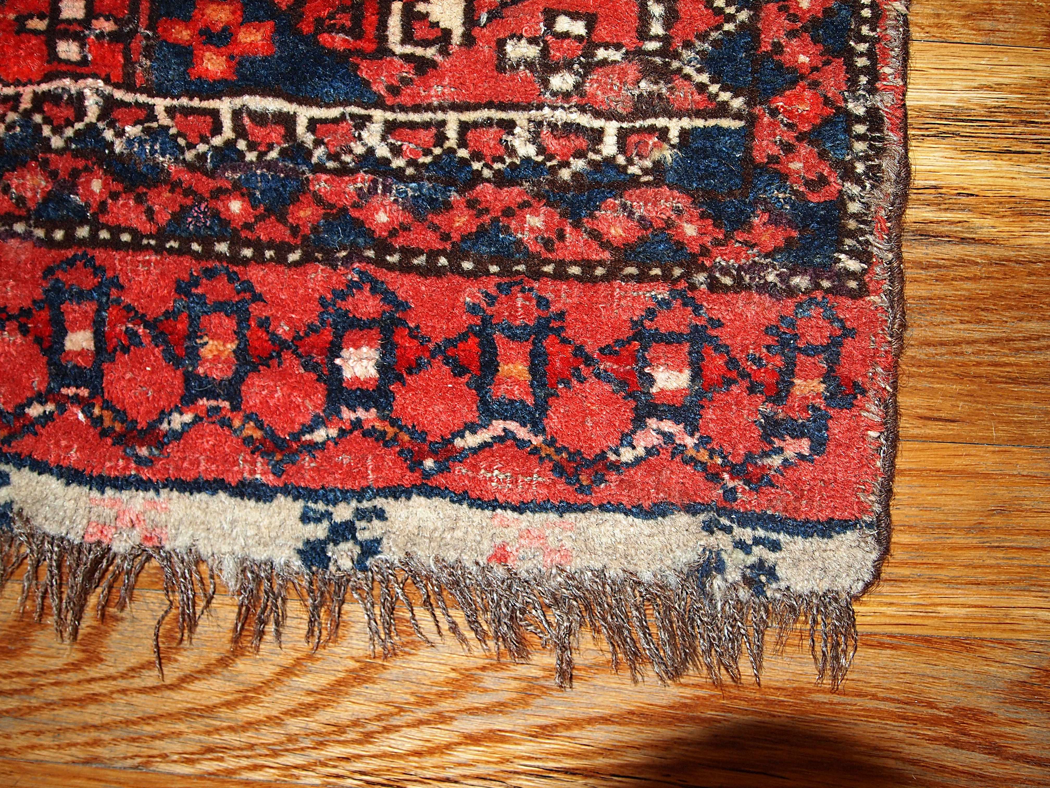 Carpet Uzbek 42 cm x 48cm 1870 s