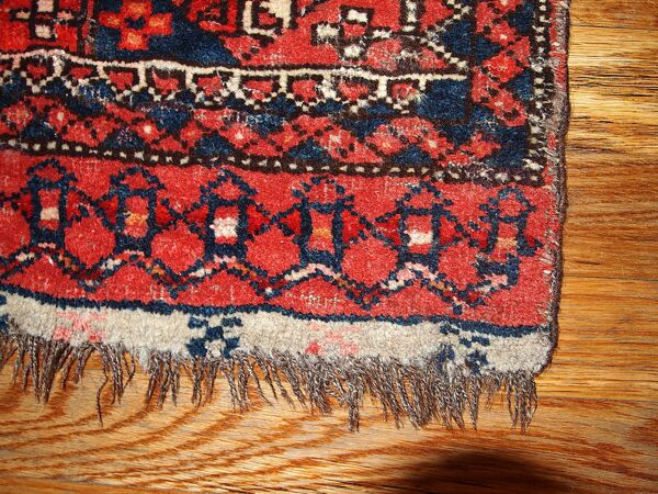 Carpet Uzbek 42 cm x 48cm 1870 s