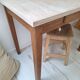 Bureau / Table d'appoint en bois de ferme style campagne