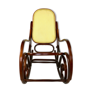 Rocking chair marron vintage