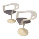 2 x chaise Lusch / ère spatiale / années 1970