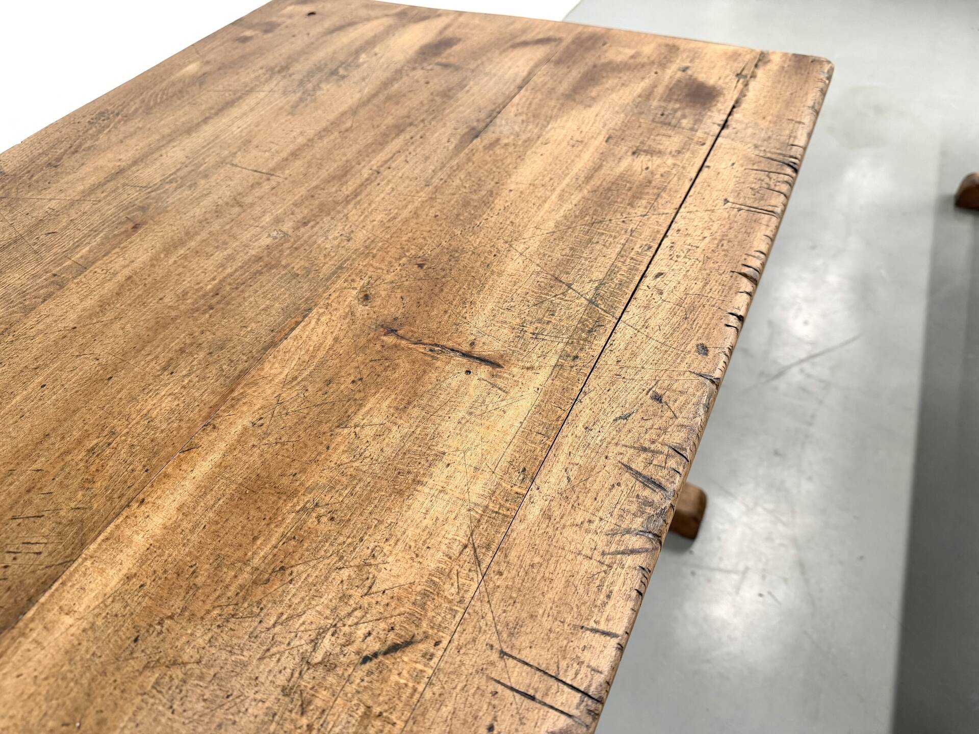 Pair of Vintage Community Tables in Solid Beech