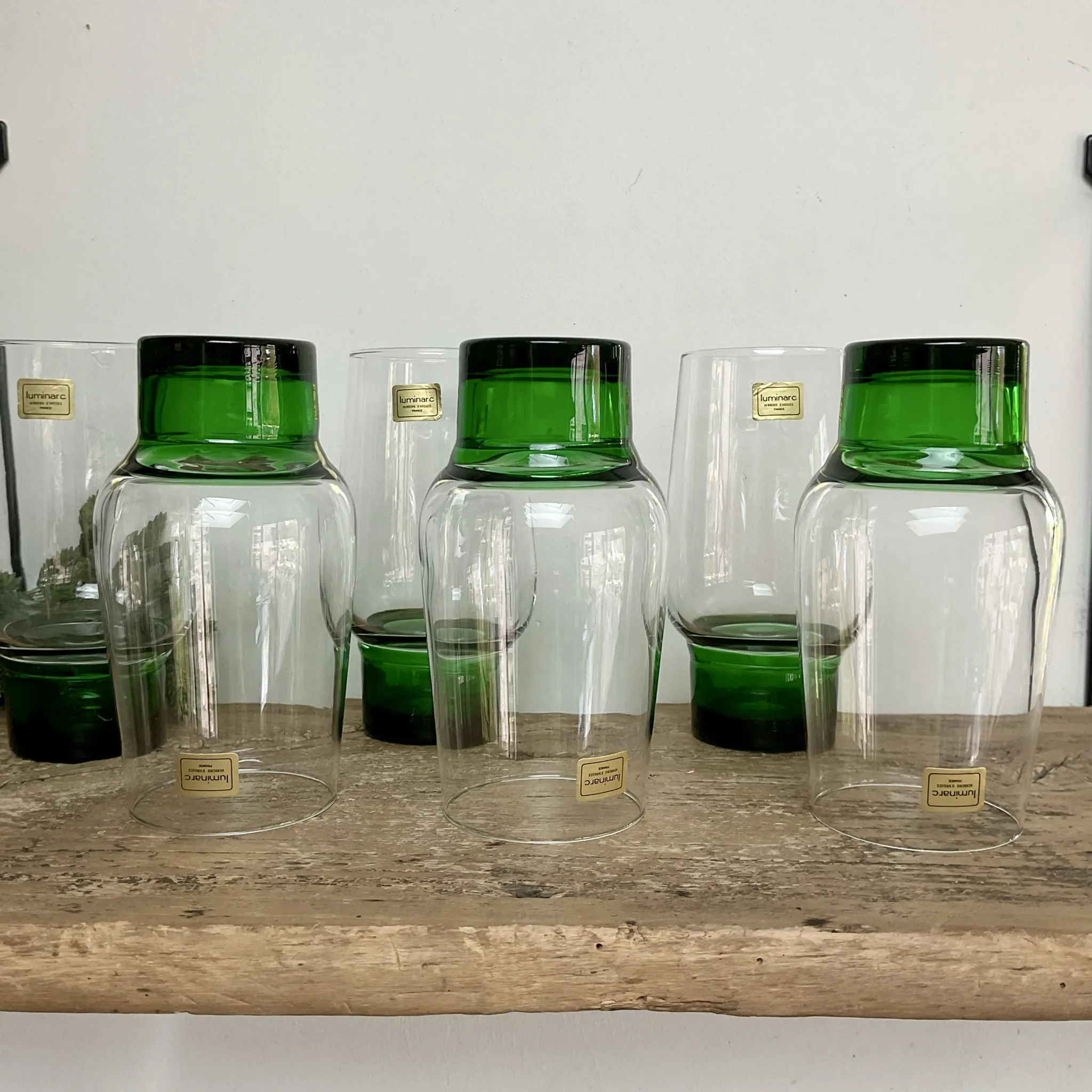 6 Luminarc Vintage glasses