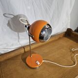 1970 Eyeball orange and chrome desk lamp