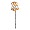 Old woven wicker carpet beater