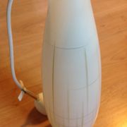 Scandinavian vintage 1960s white opaline warhead suspension