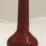 Red ceramic bud vase