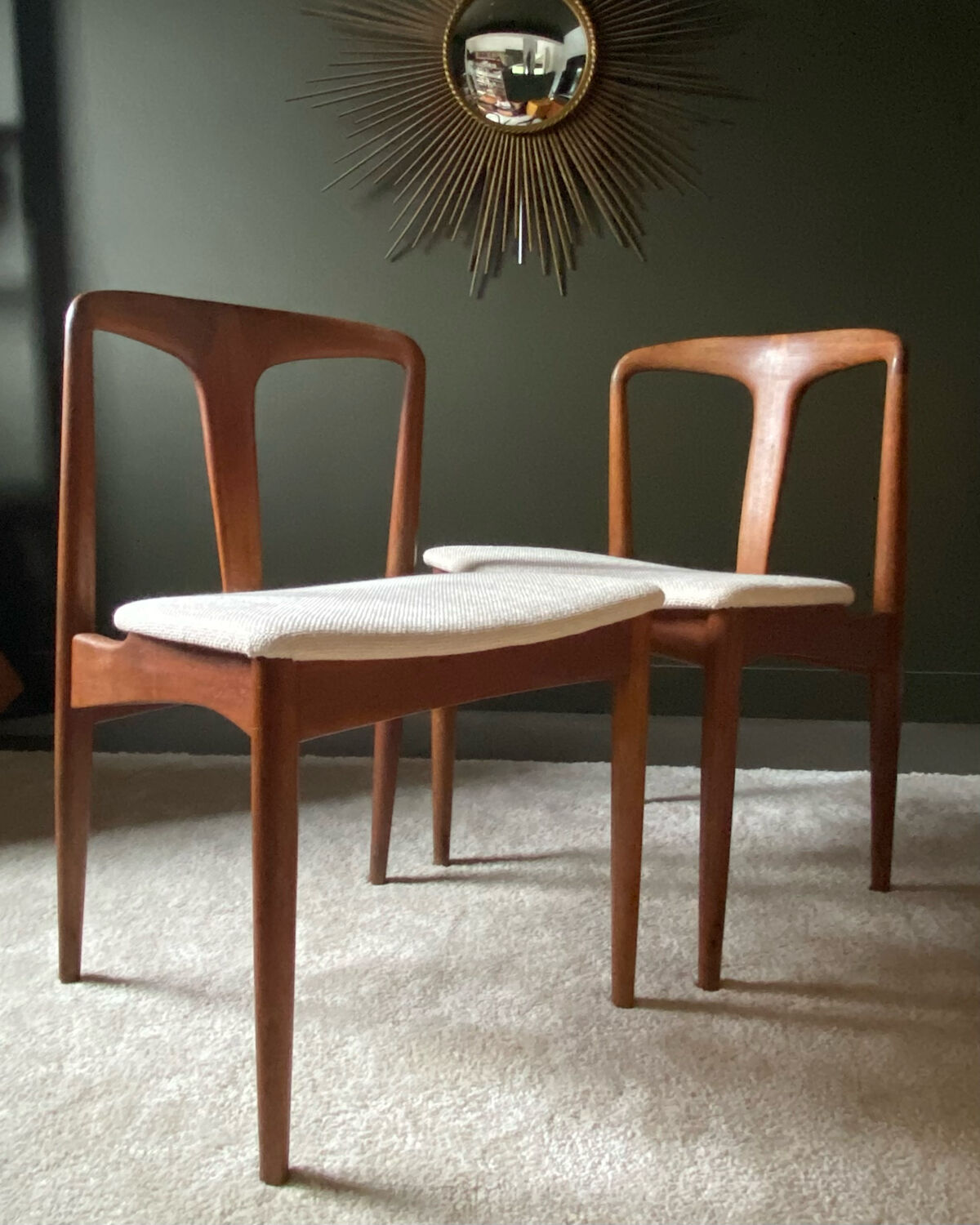Pair of Juliane chairs by Johannes Andersen for Vamo Sønderborg