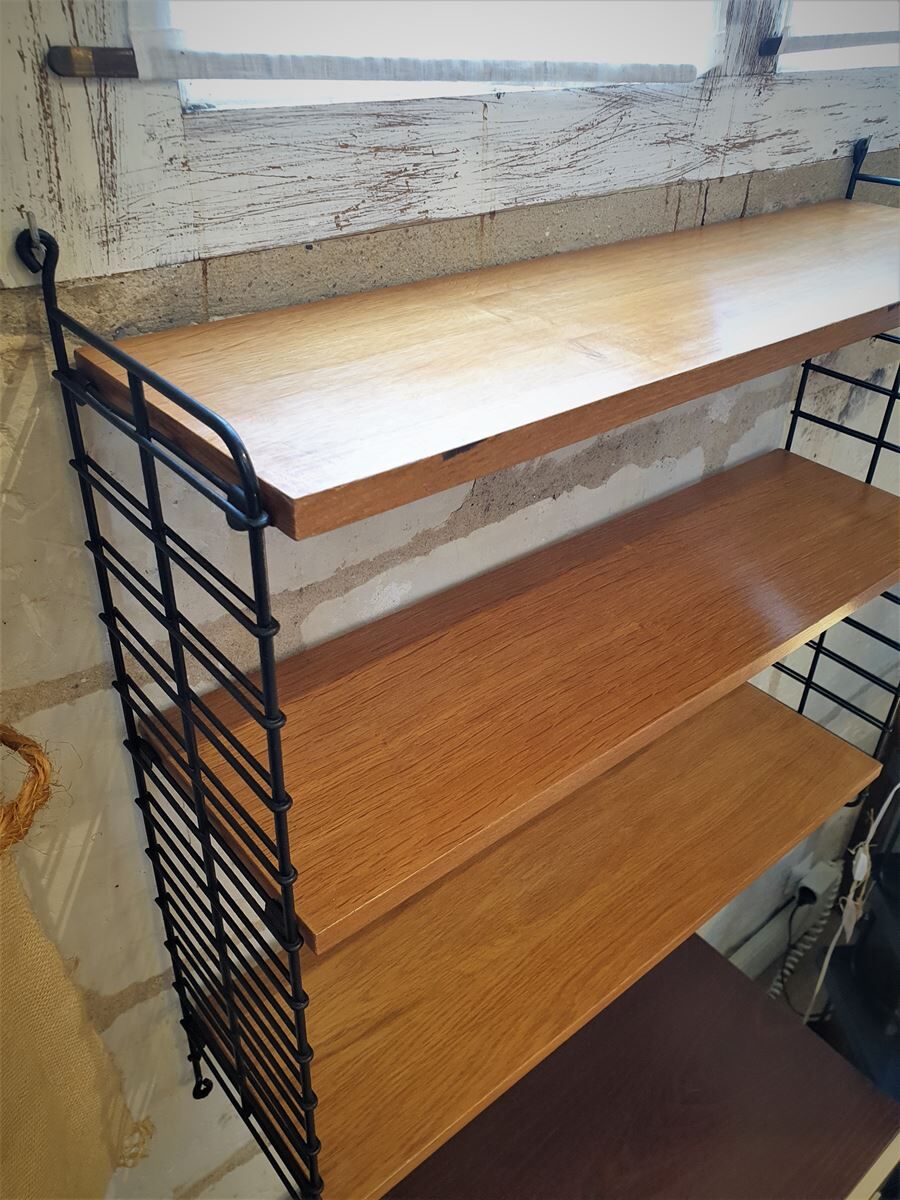 Vintage wall shelf string style 60s