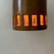 Set of 3 terracotta and enamelled suspensions, France