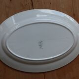 Antique oval serving dish, ironstone, Boch brothers, Carlotta model