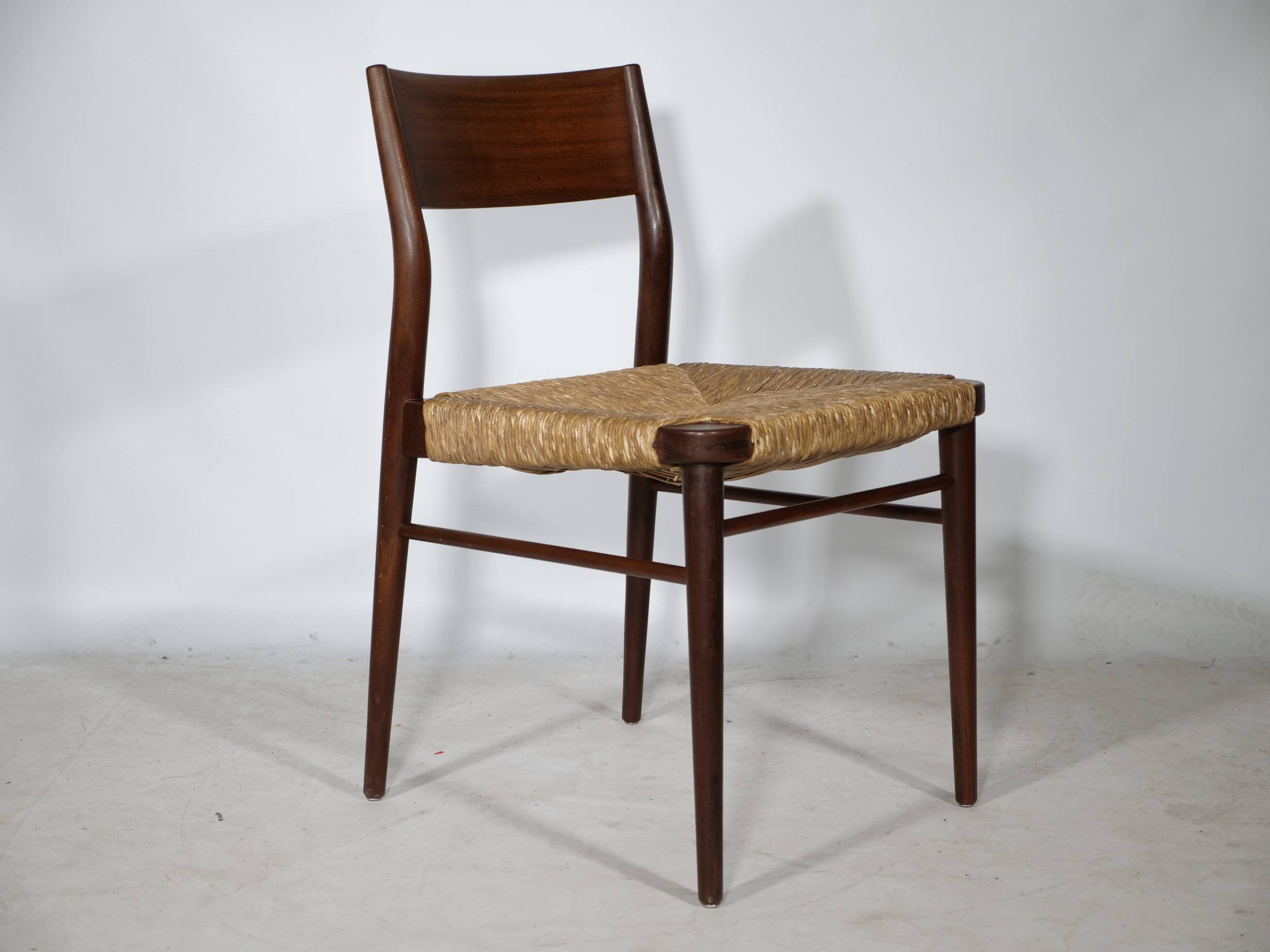 Teak Cane Chairs 351 Georg Leowald for Wilkhahn 1960s