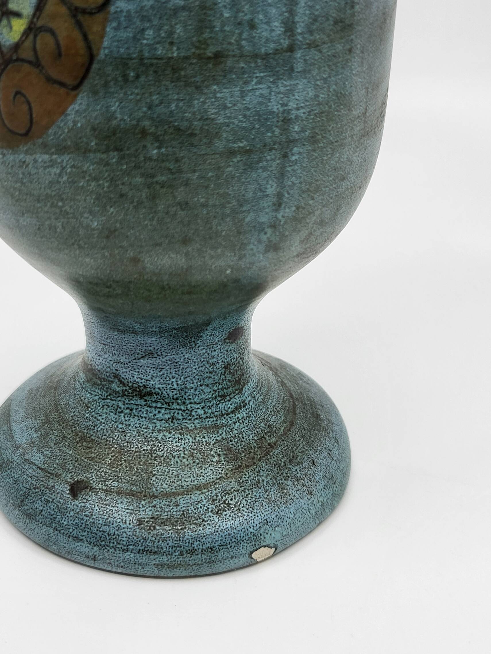 Vintage ceramic Jean De Lespinasse Whiskey bottle