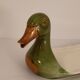 Plat de service fois gras tête canard duck serving dish vintage nöel christmas
