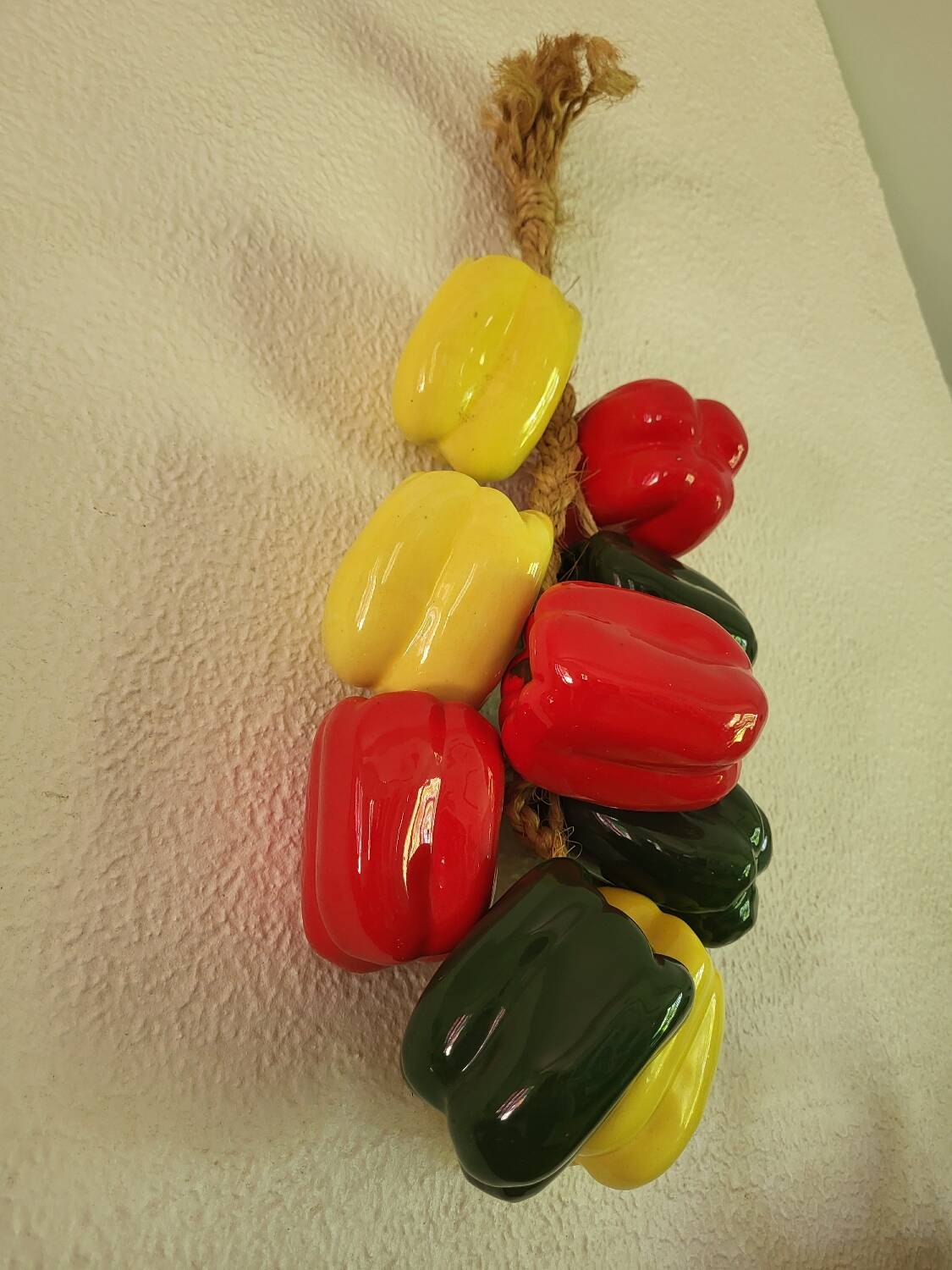 Cluster of ceramic peppers