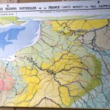 Vintage school map northern plain