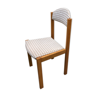 Wooden chair and fabric