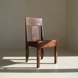 Art Deco modernist chair in solid oak from the 1930s/40s