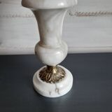 Pair of alabaster lamp feet