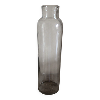 Vase Antique bottle Clear glass fine bubbles vase