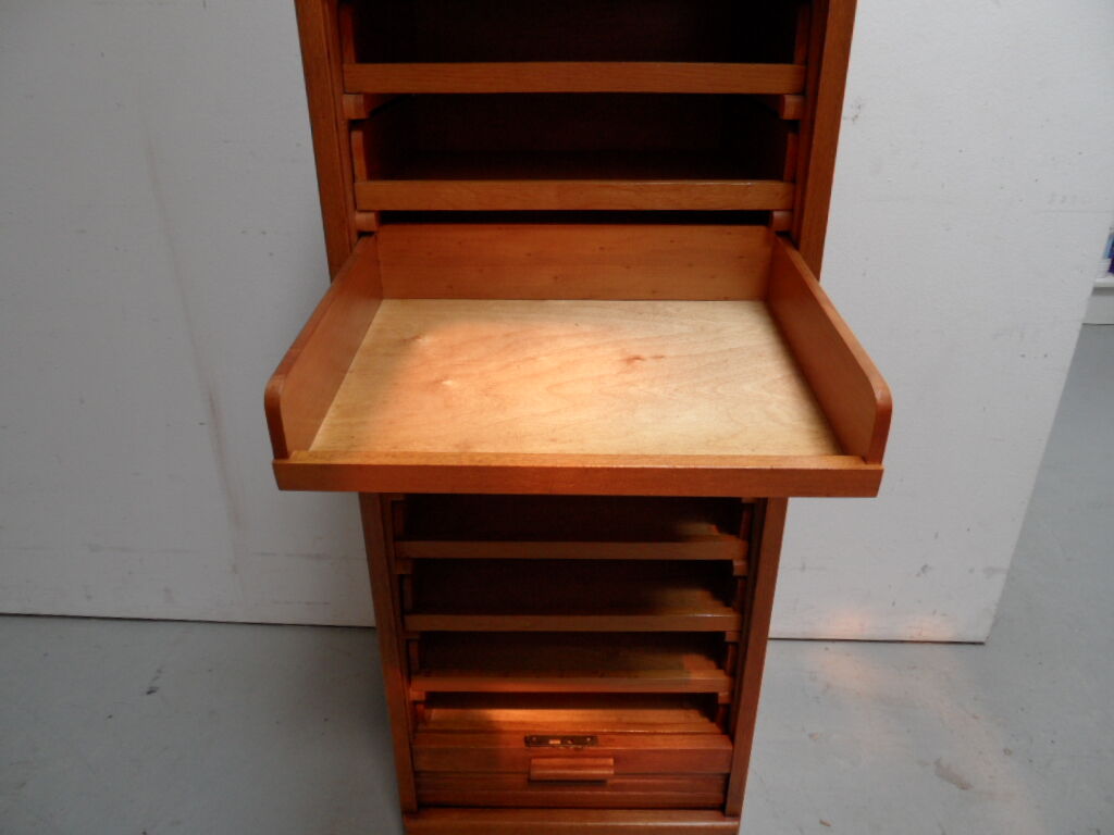 Vintage filing cabinet with roller shutter