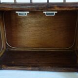 Small vintage rattan shelf