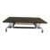Coffee table in chrome steel and wood