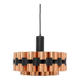 Copper lamp by Werner Schou for Coronell Elektro, 1970s