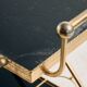 Brass-framed dessert trolley by Maison Jansen, France.