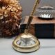 Brass pen holder thermometer