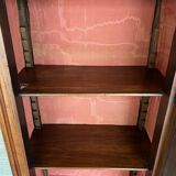 Antique Louis XVI style display cabinet in walnut